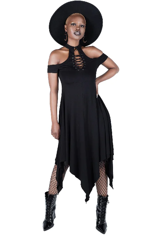 Fit and flare midi dress-Mysterious Soul Dress