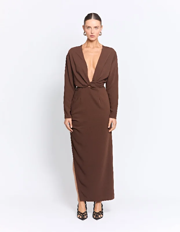 Chic midi dress for parties-PIERRE DRESS | MUD