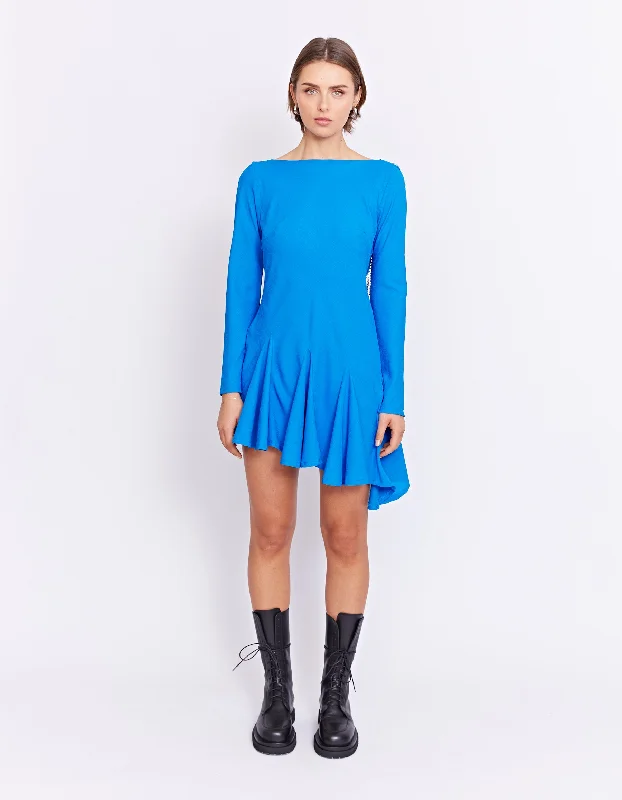 Light chiffon mini dress-THE PEGGY DRESS | ULTRAMARINE