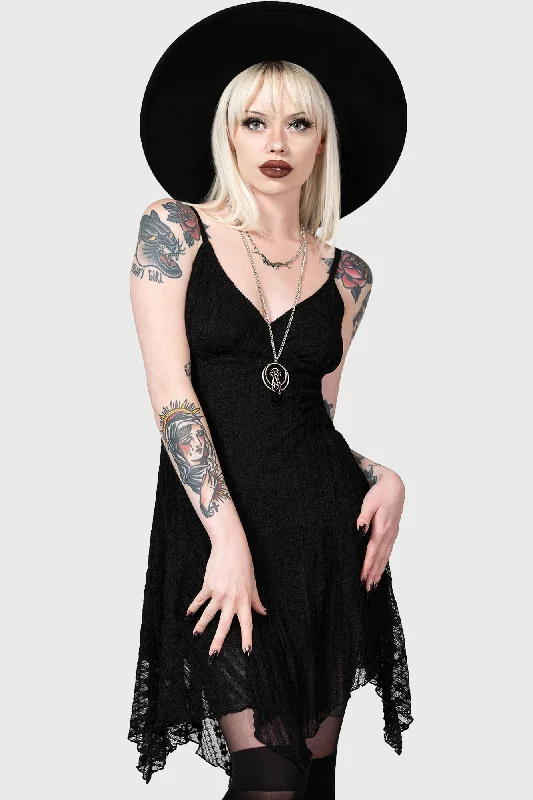 Mini dress with side slit-Emelia's Wrath Dress [B]