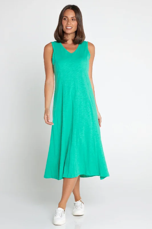 Modern design midi dress-Diana V Core Dress - Spearmint