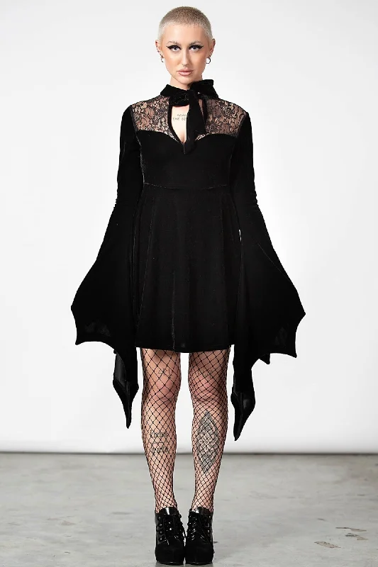 Trendy mini dress-Grimina Velvet Sorcery Dress