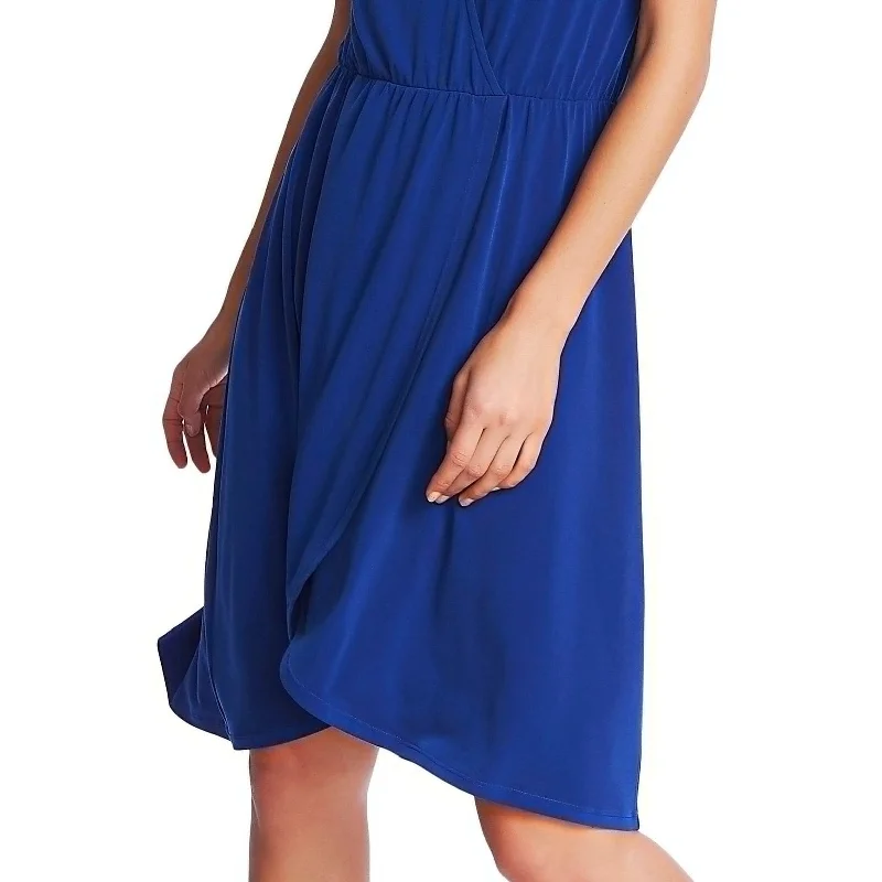 Halter neck cocktail dress design-1.State Women's Poetic Punch Halter Neck High Low Party Dress Blue Size Xx-Small