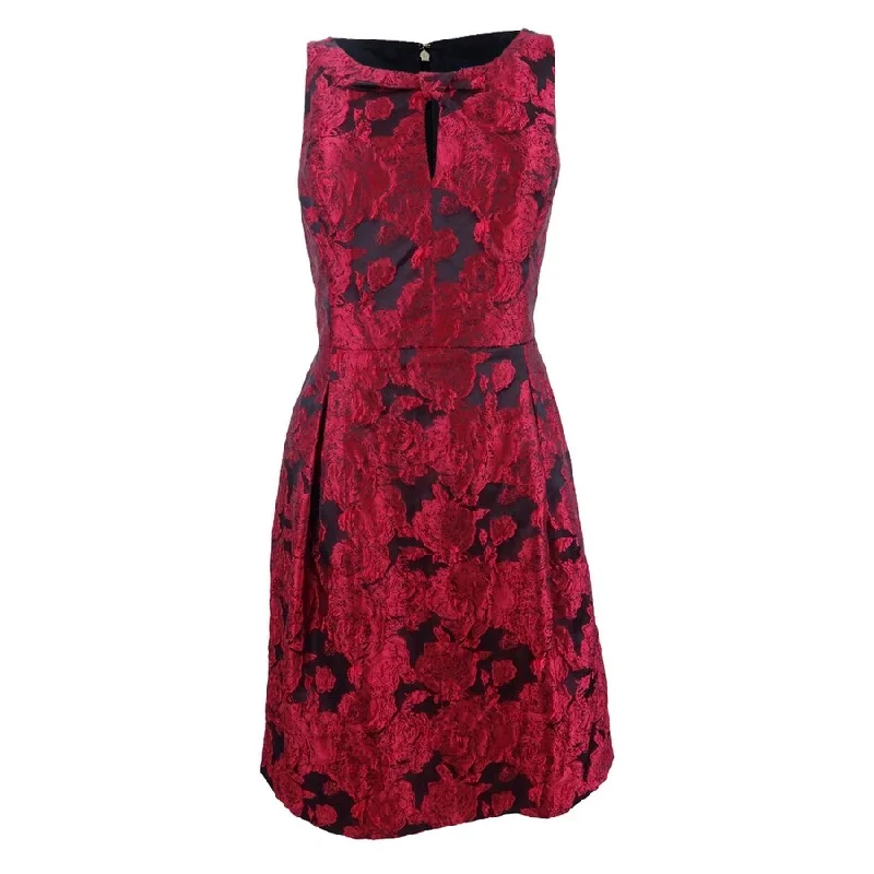 Mini dress for beach party-Tommy Hilfiger Women's Rose Jacquard Fit & Flare Dress