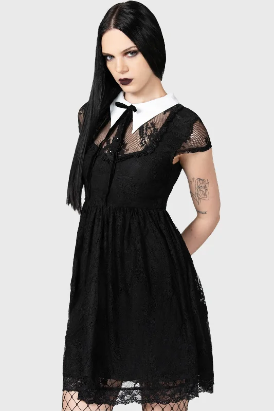 Layered tulle mini dress-Dreadful Babydoll Dress