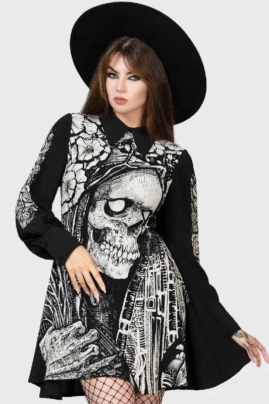 Flirty mini dress with cutouts-Weird Tales Dress